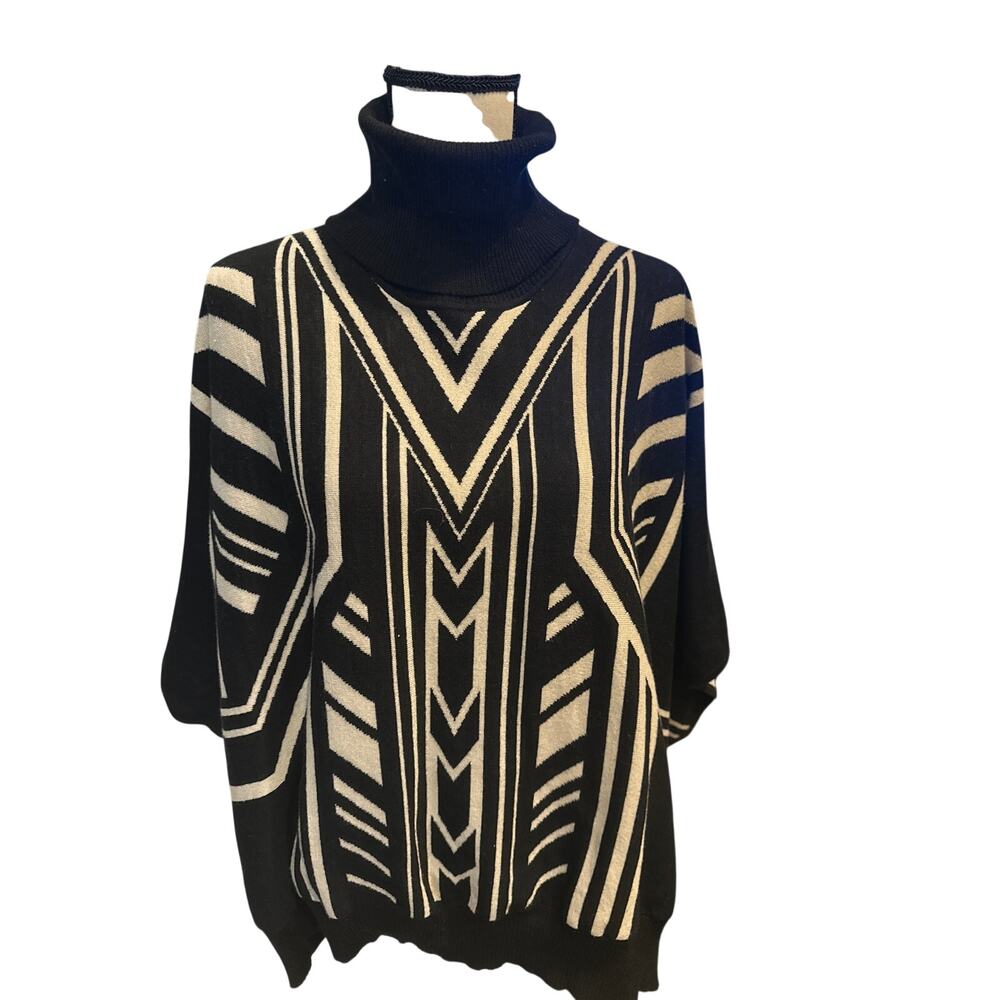 ⭐️ Women’s Jealous Tomatoe Bat Wing Turtleneck Sweater One Size Preppy Office